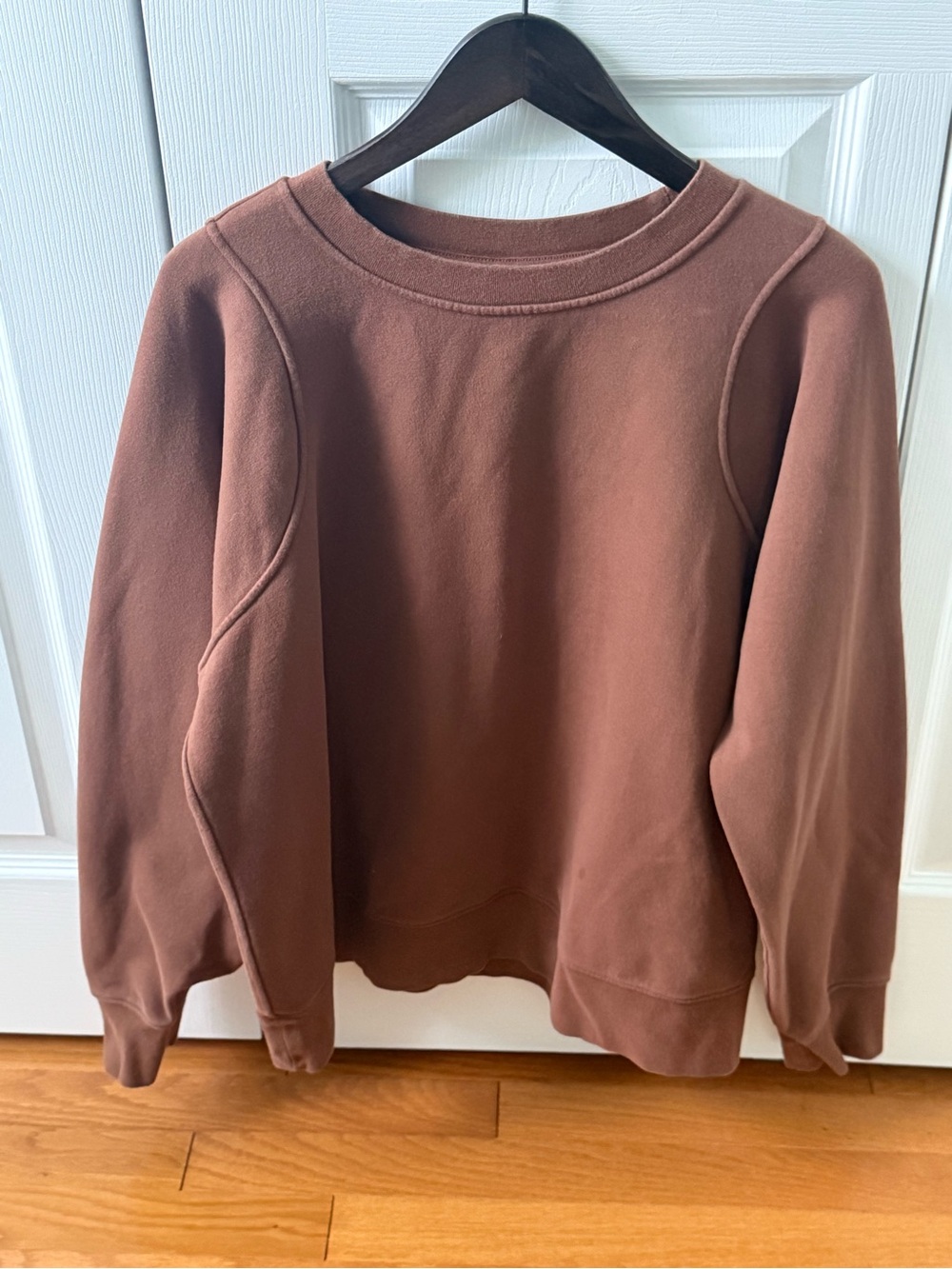 Lululemon Loungeful Crewneck In Roasted Brown View 2